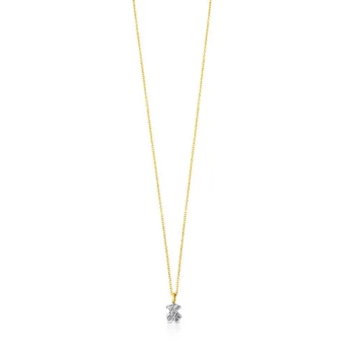 Colar TOUS Puppies em Ouro branco e Diamantes