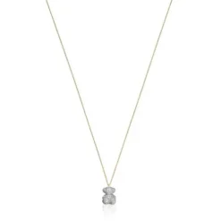 Colar urso Bold Bear em diamantes de 0,58 ct e ouro