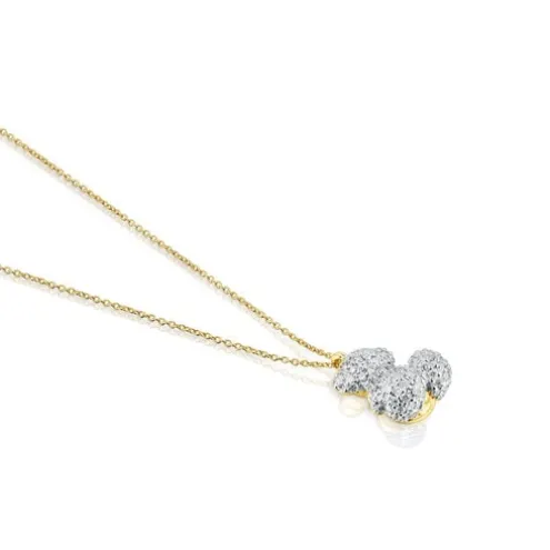 Colar urso Bold Bear em diamantes de 0,58 ct e ouro