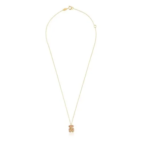 Colar urso Bold Bear em pedras preciosas e ouro