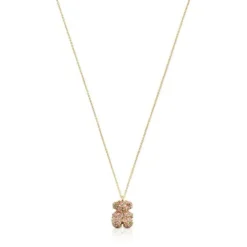 Colar urso Bold Bear em pedras preciosas e ouro