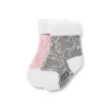 Conjunto de 2 pares de peúgas de bebé SSocks cor-de-rosa