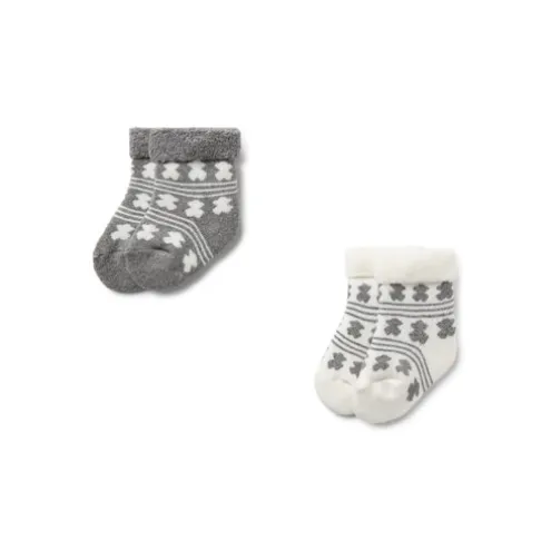 Conjunto de 2 pares de peúgas de bebé SSocks cinzento