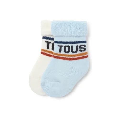Conjunto de 2 pares de peúgas de bebé SSocks azul