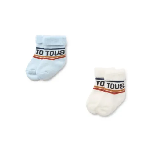 Conjunto de 2 pares de peúgas de bebé SSocks azul