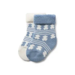 Conjunto de 2 pares de peúgas de bebé SSocks azul