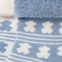 Conjunto de 2 pares de peúgas de bebé SSocks azul