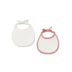 Conjunto de babetes de bebé Geome cor-de-rosa