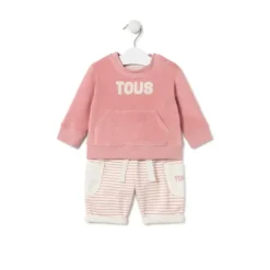 Conjunto de bebé Classic cor-de-rosa
