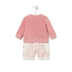 Conjunto de bebé Classic cor-de-rosa