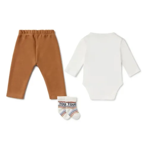 Conjunto de bebé recém-nascido Geome cor única