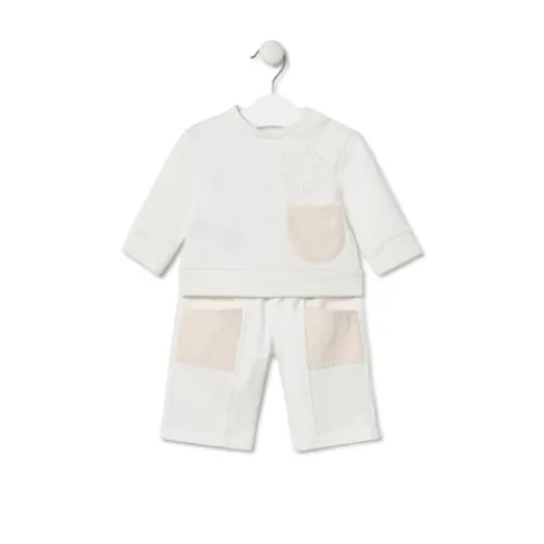 Conjunto de bebé Trend cor crua