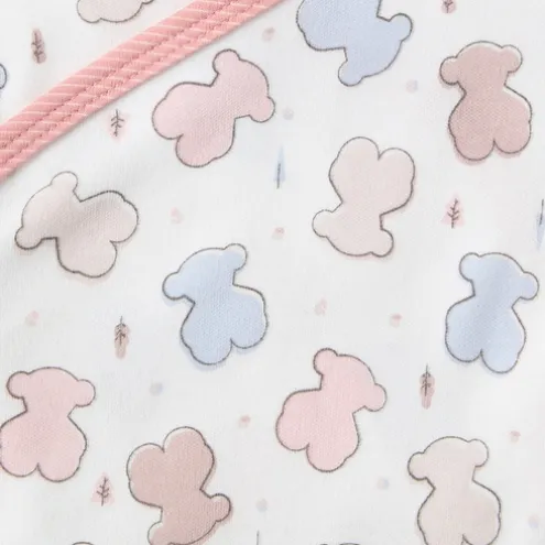 Conjunto de bodies de bebé cruzados Colors cor-de-rosa