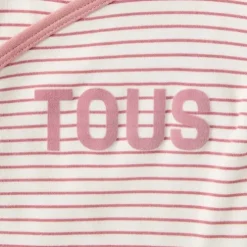 Conjunto de bodies de bebé cruzados Classic cor-de-rosa