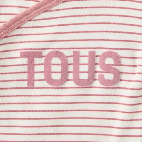 Conjunto de bodies de bebé cruzados Classic cor-de-rosa