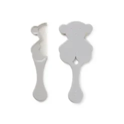Conjunto de escova e pente Beauty cinzento