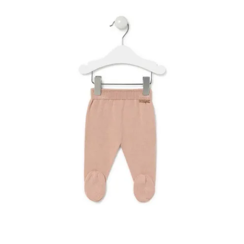 Conjunto de malha de bebé Tricot cor-de-rosa