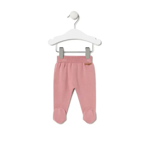 Conjunto de malha de bebé Tricot às riscas cor-de-rosa