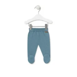 Conjunto de malha de bebé Tricot azul