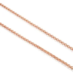 Corrente média banhada a ouro rosa de 18 K sobre prata, 50 cm, TOUS Hand