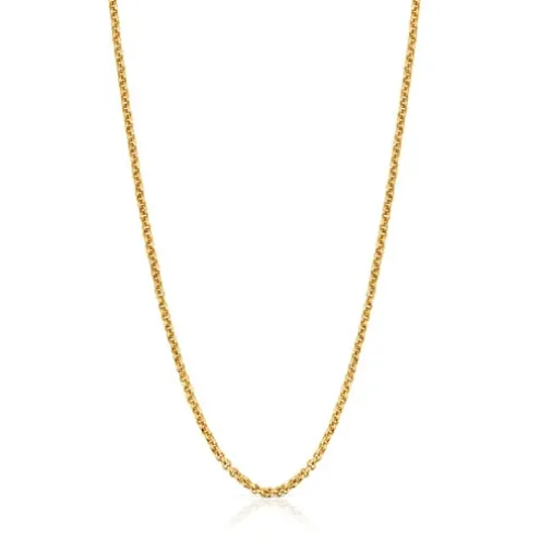 Corrente média banhada a ouro de 18 K sobre prata com bolas de 50 cm TOUS Chain