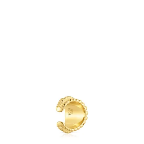 Earcuff banhado a ouro de 18 K sobre prata TOUS Grain