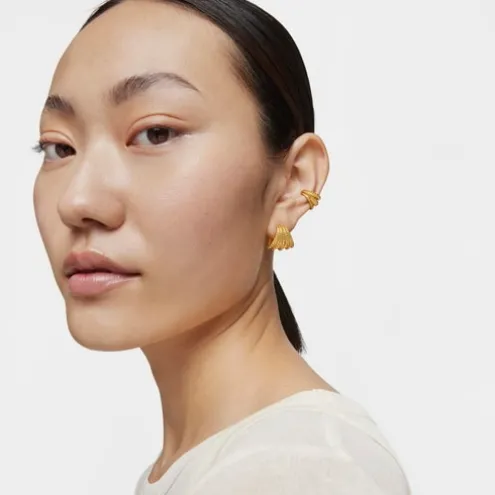 Earcuff banhado a ouro de 18 K sobre prata TOUS Grain