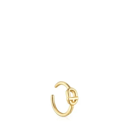 Earcuff banhado a ouro de 18 K sobre prata TOUS MANIFESTO