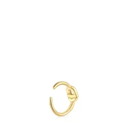 Earcuff banhado a ouro de 18 K sobre prata TOUS MANIFESTO