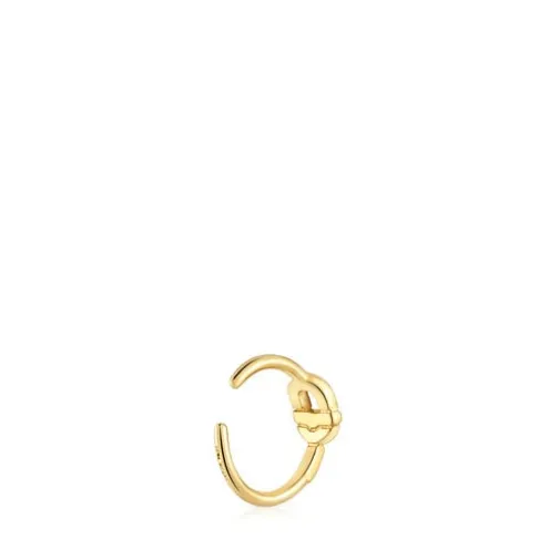 Earcuff banhado a ouro de 18 K sobre prata TOUS MANIFESTO