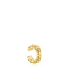 Earcuff triplo banhado a ouro de 18 K sobre prata Gloss