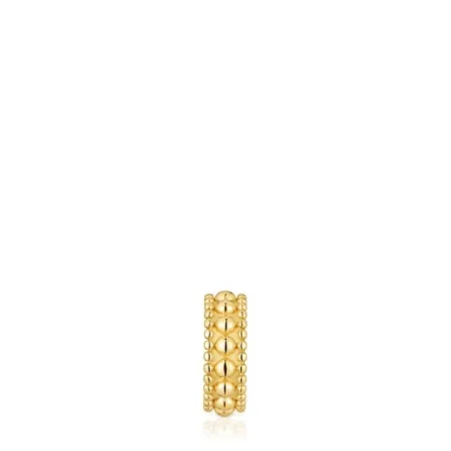 Earcuff triplo banhado a ouro de 18 K sobre prata Gloss