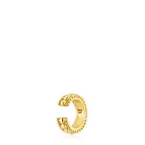 Earcuff triplo banhado a ouro de 18 K sobre prata Gloss