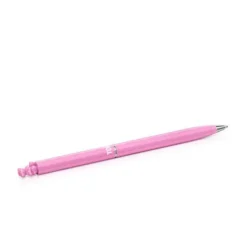 Esferográfica cromada na cor rosa com urso Bold Bear