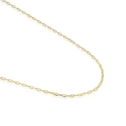 Gargantilha banhada a ouro de 18 K sobre prata com argolas ovais 50 cm TOUS Basics