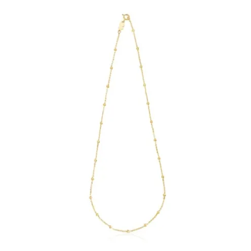 Gargantilha banhada a ouro de 18 K sobre prata com bolas intercaladas TOUS Basics