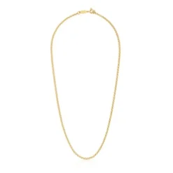 Gargantilha banhada a ouro de 18 K sobre prata e argolas 45 cm TOUS Chain