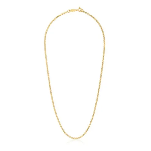 Gargantilha banhada a ouro de 18 K sobre prata e argolas 45 cm TOUS Chain