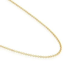 Gargantilha banhada a ouro de 18 K sobre prata e argolas 45 cm TOUS Chain