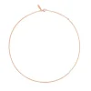 Gargantilha banhada a ouro rosa de 18 K sobre prata, 45 cm, TOUS Hand