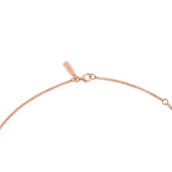 Gargantilha banhada a ouro rosa de 18 K sobre prata, 45 cm, TOUS Hand