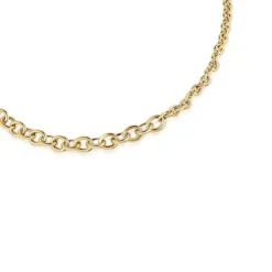 Gargantilha banhada a ouro de 18 K sobre prata, corrente 43 cm, TOUS Calin