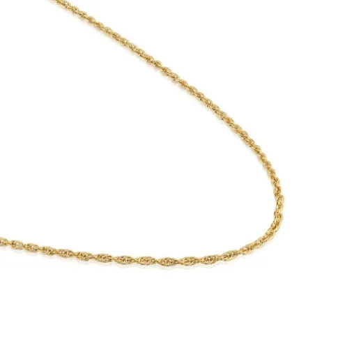 Gargantilha banhada a ouro de 18 K sobre prata cordão 50 cm TOUS Basics