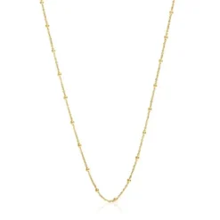 Gargantilha banhada a ouro de 18 K sobre prata com bolas intercaladas 60 cm TOUS Basics