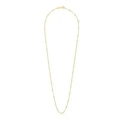 Gargantilha banhada a ouro de 18 K sobre prata com bolas intercaladas 60 cm TOUS Basics