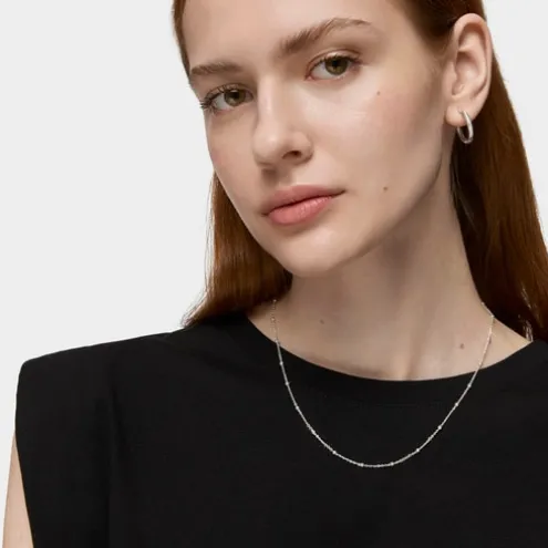 Gargantilha bolinhas em prata, 44 cm, TOUS Chain
