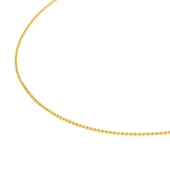 Gargantilha em ouro de bolas de 1,2 mm, 45 cm, TOUS Chain