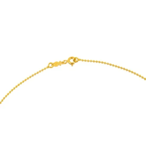 Gargantilha em ouro de bolas de 1,2 mm, 45 cm, TOUS Chain