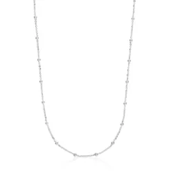 Gargantilha em prata com bolas intercaladas 60 cm TOUS Basics
