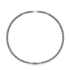 Gargantilha Hold em Prata dark silver, 42 cm.